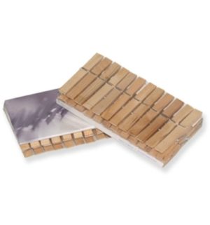SET OF 20 WOODEN PEGS
