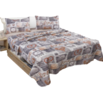 QUILT AND PILLOW CASE PRINTED DOUBLE 160X240